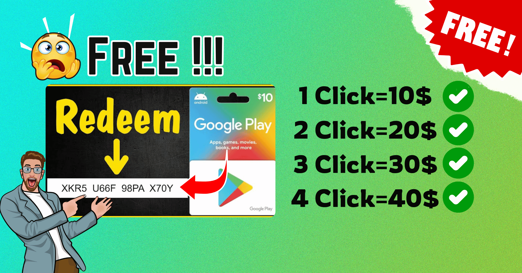 $10 google play gift card free