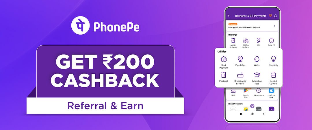 phonepe refer and earn earningod.com